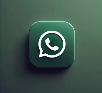DALL·E 2025-03-05 23.49.49 - A sleek and minimalistic WhatsApp logo. The design features a smooth green background (#25D366) with a bold white WhatsApp icon centered. The edges ar