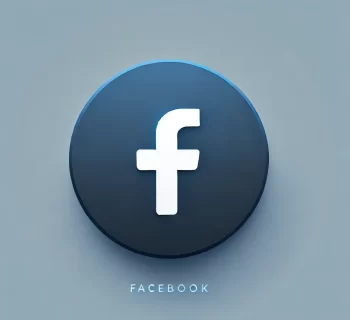 DALL·E 2025-03-05 23.50.13 - A sleek and minimalistic Facebook contact button. The button has a smooth blue background (#1877F2) with a bold white 'f' (Facebook logo) centered. Th
